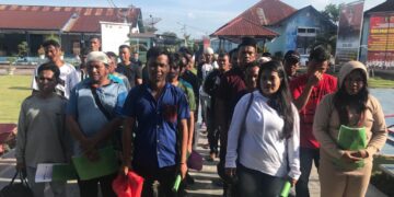 Keterangan Foto: 28 orang WBP Lapas Tanjung Balai Dikembalikan Ke Keluarga dengan perubahan positif