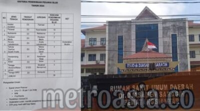 foto: Kolase Foto Loker dan Gedung RSUD Djasamen Saragih(dok/MA/f. Andre)