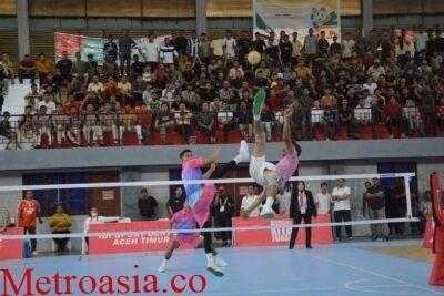 Hari Pertama Pertandingan Sepak Takraw PON XXI Aceh Sumut Lancar