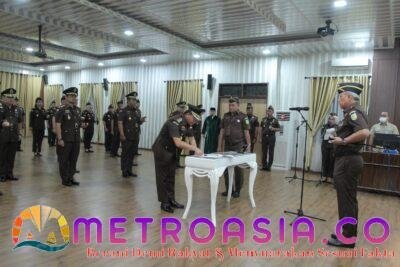 Kajati Sumut Lantik Asisten, 4 Kajari dan Koordinator,Ini Pesannya