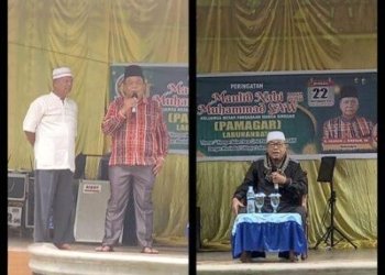 Pamagar Labuhanbatu Peringati Maulid Nabi, Zulkarnain Siregar Ajak Meneladani Sifat Nabi Muhammad Saw