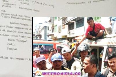 Aksi Blokade Angkot, Mendadak Sekda Kota Pematangsiantar Surati Para Direksi Angkutan