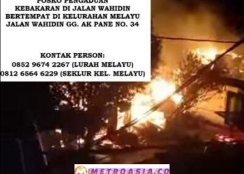 111 Jiwa Terdampak Kehilangan Tempat Tinggal Akibat Kebakaran Gang Karya Islam Kota Pematangsiantar