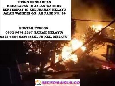 111 Jiwa Terdampak Kehilangan Tempat Tinggal Akibat Kebakaran Gang Karya Islam Kota Pematangsiantar