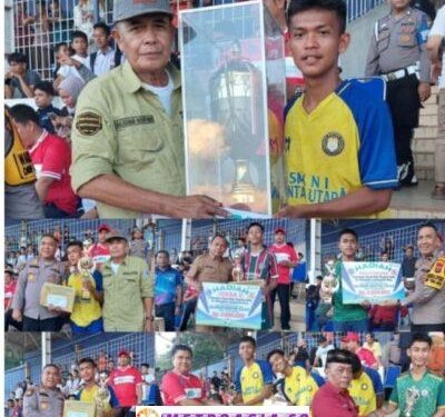 SMKN 1 Rantau Utara Juara Turnamen Trophy Bergilir Ketua Yayasan Universitas Labuhanbatu Cup-2 tahun 2024