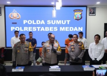 Foto: Kapolrestabes Medan Kombes Gidion Arif Setyawan bangga melihat anggota Narkoba Polrestabes Medan mengungkap kasus peredaran gelap narkoba jenis sabu dan pil ekstasi di Medan, Senin (28/10/2024).