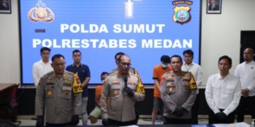 Foto: Kapolrestabes Medan Kombes Gidion Arif Setyawan bangga melihat anggota Narkoba Polrestabes Medan mengungkap kasus peredaran gelap narkoba jenis sabu dan pil ekstasi di Medan, Senin (28/10/2024).