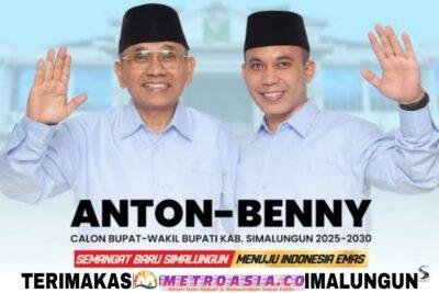 Petahana Tumbang Di Pilkada Simalungun, Anton- Benny Raih 52,23% Suara Diikuti RHS – AZI 47,77% Suara, Silverius Bangun : Terimakasih Masyarakat Simalungun
