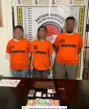 Polres Simalungun Ungkap Peredaran Narkoba, Tiga Orang Dibekuk Dan 25 Gram Sabu Ditemukan