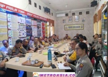 Kapolres Simalungun Ikuti Rapat Virtual Program Makan Bergizi Gratis