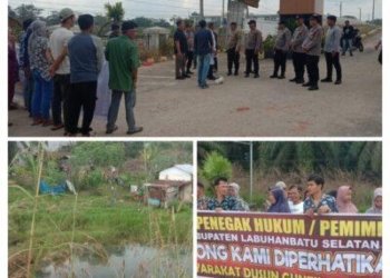 Bangunan Perumahan Timbulkan Masalah, Puluhan Masyarakat Labusel Sampaikan Pernyataan Sikap