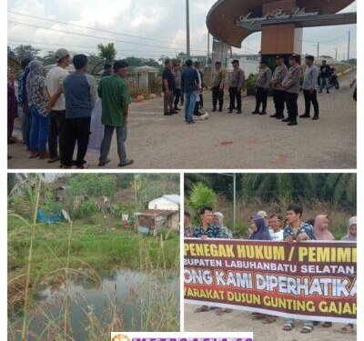 Bangunan Perumahan Timbulkan Masalah, Puluhan Masyarakat Labusel Sampaikan Pernyataan Sikap