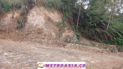 Diguyur Hujan Deras, Empat Nagori di Kecamatan Dolok Panribuan Mengalami Longsor