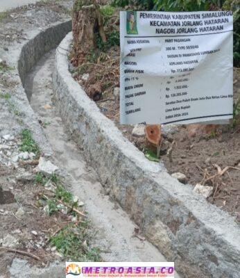 Proyek Rabat beton Anggaran 2024 Belum Selesai “Pangulu Nagori” Tanyalah Orang Itu