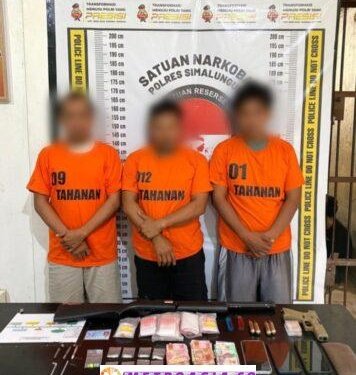Tim Berantas Narkoba Polres Simalungun Amankan Pengedar Narkoba Pemilik Senjata Ilegal