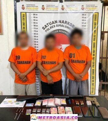 Tim Berantas Narkoba Polres Simalungun Amankan Pengedar Narkoba Pemilik Senjata Ilegal