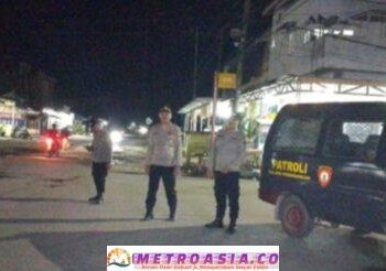 Cegah Gangguan Kantibmas di Bulan Ramadhan, Polsek Perdagangan Melaksanakan Patroli