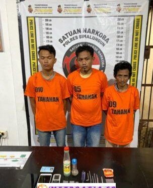 Polsek Bosar Maligas Tangkap Tiga Pengedar Rarkotika