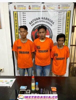 Polsek Bosar Maligas Tangkap Tiga Pengedar Rarkotika