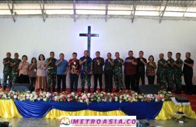 Kalapas Pematang Siantar Terima Kunjungan Danrem 022/PT, Ibadah Bersama WBP
