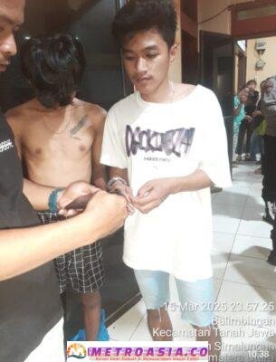 Modus Isi Pulsa Beli Permen, Tiga Pelaku Pencurian Ditangkap Polsek Tanah Jawa