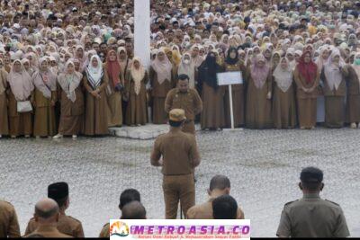 Apel Perdana Bersama ASN, Bupati Aceh Timur Tekankan Kedisiplinan Dan Instruksikan Pencairan THR