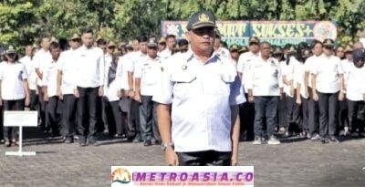 Apel Pagi Gabungan ASN Pemkab Simalungun, Bupati Menghimbau Untuk Menjaga Kesehatam Dan Kekondusipan