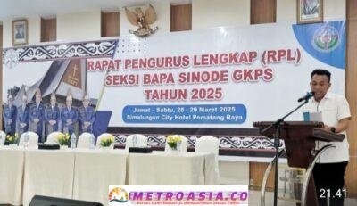Wakil Bupati Simalungun Hadiri RPL Seksi Bapa Sinode GKPS 2025