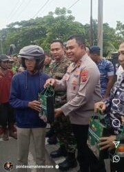 Pererat Sinergitas, Polri Dan TNI Berbagi 3000 Takjil Kepada Masyarakat