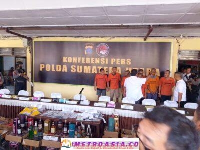 Polda Sumut Ungkap 101 Kasus Narkoba dan Miras Ilegal di Pematangsiantar dan Simalungun
