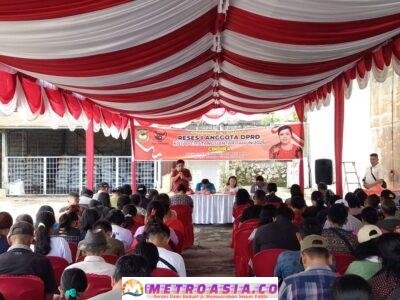 Anggota DPRD Kota Pematangsiantar, Cindira, Gelar Reses di Dapil 2 Siantar Martoba