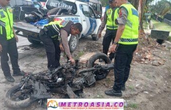 Dosen FKIP Nomensen Tewas Setelah Sepeda Motornya Diseruduk Truk Tangki