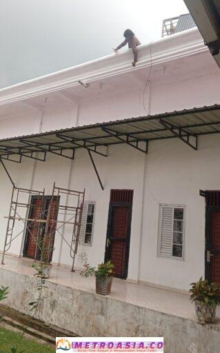 Proyek Milyaran, CV.Raja Nasotaronggal Pekerjakan Pekerja Tanpa APD