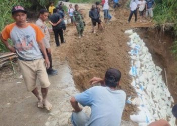 Pemkab Simalungun Respon Cepat Atasi Putusnya Jalan Raya–Raya Kahean