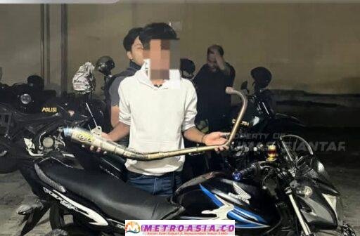 Sembilan Sepeda Motor Gunakan Knalpot Blong Ditindak Timsus Doyok PematangSiantar
