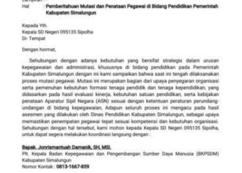 Menanggapi Isu Surat Edaran Palsu Dari BKPSDM Kabupaten Simalungun, Plt. Kepala BKPSDM Buat Sanggahan