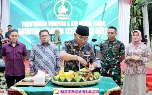 Hadiri HUT Yonif 122/TS: Bupati Simalungun Hadiri Acara HUT Yonif 122/TS