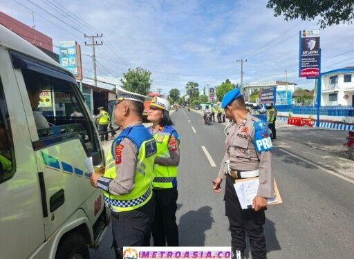 Polres Simalungun Gelar Sosialisasi Tertib Berlalu Lintas dalam Ops Zebra “Toba‑2025”