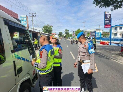 Polres Simalungun Gelar Sosialisasi Tertib Berlalu Lintas dalam Ops Zebra “Toba‑2025”