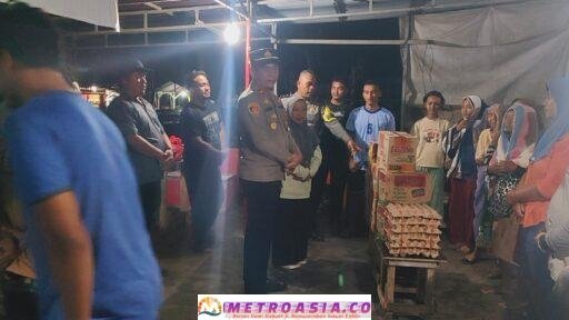 Polsek Bosar Maligas Sigap Tangani Banjir, Warga Terima Bantuan Sembako dan Evakuasi Aman