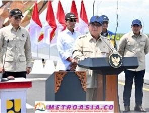 Presiden Prabowo Resmikan Jembatan Dan 4 Proyek Infrastruktur Konektivitas Senilai Rp 1,97 T