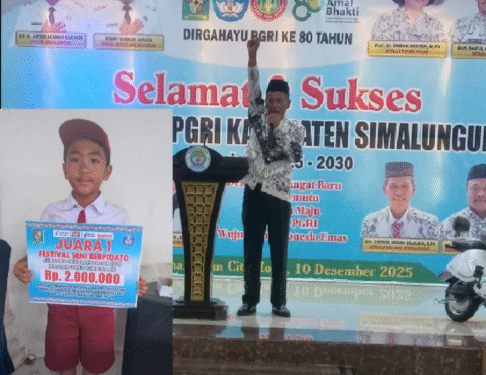 Zocson Midian Silalahi Kembali Terpilih sebagai Ketua PGRI Simalungun