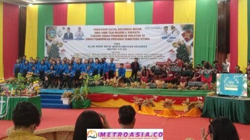 Keluarga Besar SMA/SMK/SLB Cabang Dinas Pendidikan Wilayah VI Rayakan Natal dengan Meriah
