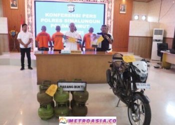 Reskrim Polres Simalungun Ungkap Sindikat Pencuri Tabung Gas: 4 Pelaku Diringkus, 112 Tabung Diamankan