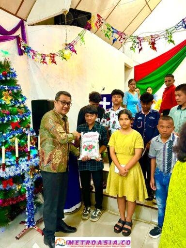 PTPN IV Regional II Kebun Bah Birung Ulu Rayakan Natal Oikumene dan Santuni 26 Anak Yatim