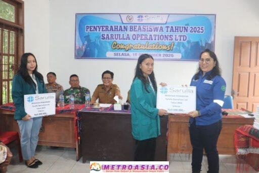 SOL Berikan Beasiswa kepada 76 Mahasiswa Berprestasi dari 2 Kecamatan