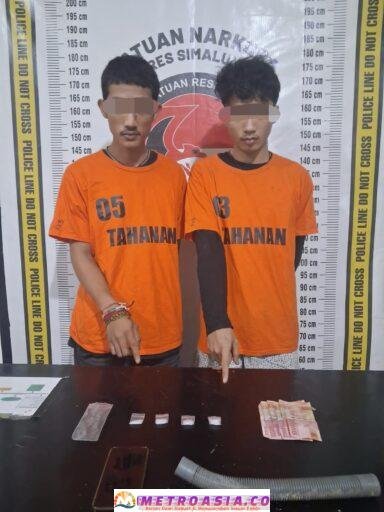Polres Simalungun Ungkap Kasus Narkoba, 2 Pelaku Diamankan dan Sita 4,86 Gram Sabu
