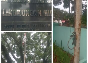 Miris Dengan Tali Bendera di Dinas Pematangsiantar Pakai Tali Plastik