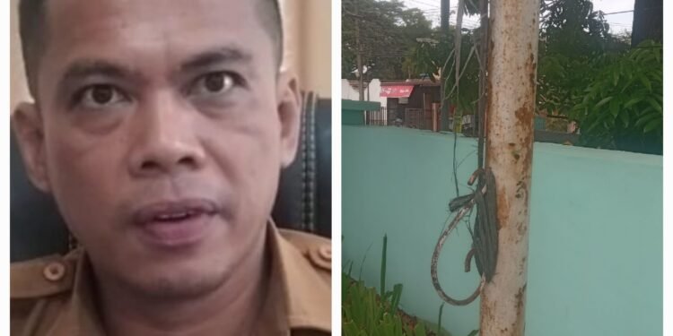 Soal Tali Bendera di Dinas Pematangsiantar Pakai Tali Plastik, Sekda Siantar Terkesan Diam