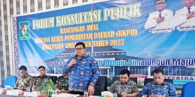 Pemkab Simalungun Gelar Forum Konsultasi Publik Ranwal RKPD Tahun 2027: Tingkatkan Perekonomian Daerah Yang Berdaya Saing